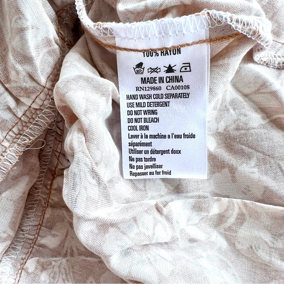 Rhythm Highland Paisley mini dress in Oak - Picture 9 of 10